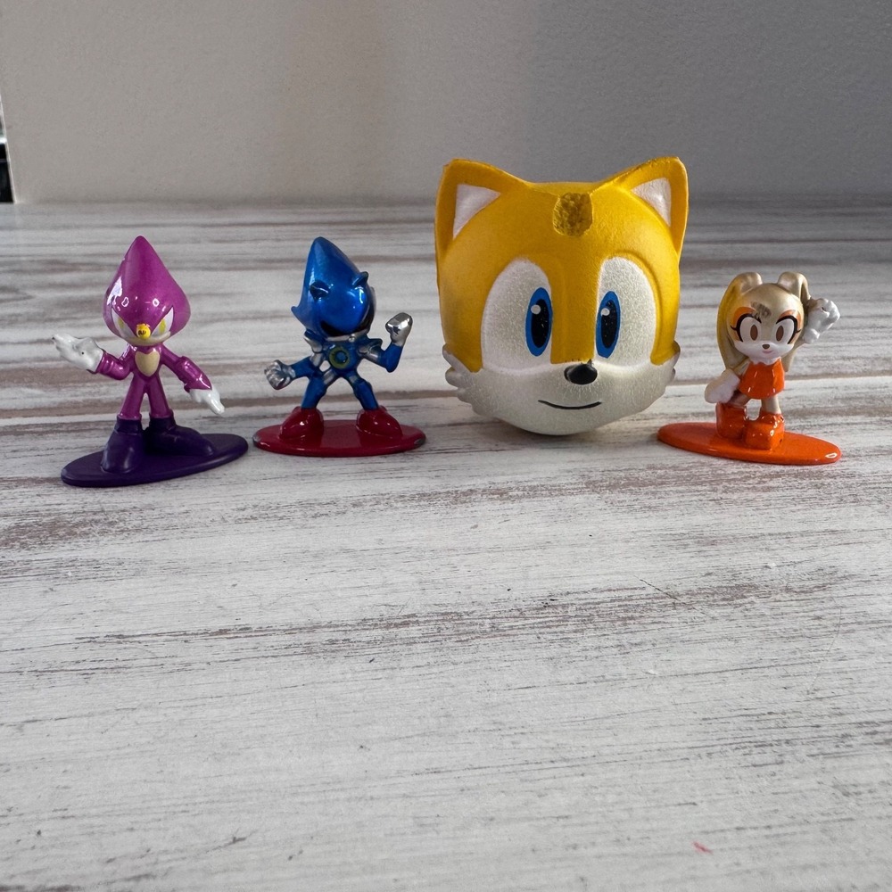 Sega Sonic the Hedgehog Lot Metal Diecast Figures & SquishMe‎ Jada Toys